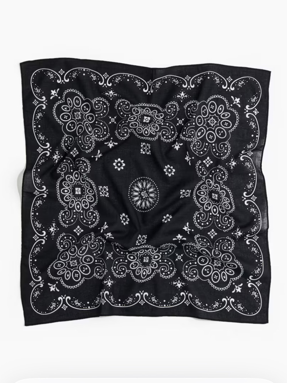 H&M Patterned Cotton Scarf Bandana - New With Tags